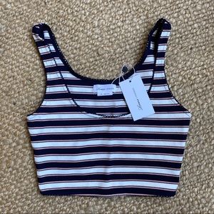 NWT LOVERS + FRIENDS striped crop top
